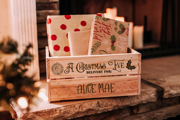 personalized Christmas stocking sparkly red silver glitter snowflake stocking