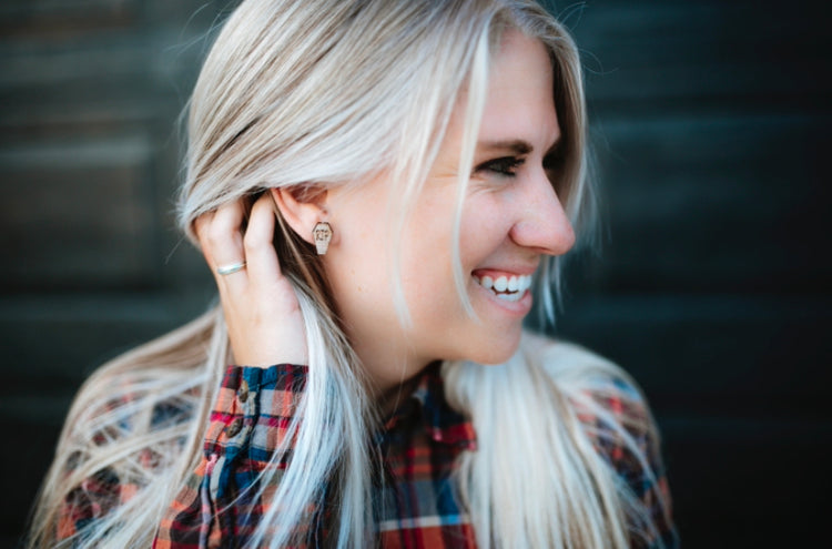 wooden coffin earrings wooden goth custom coffin earrings Halloween