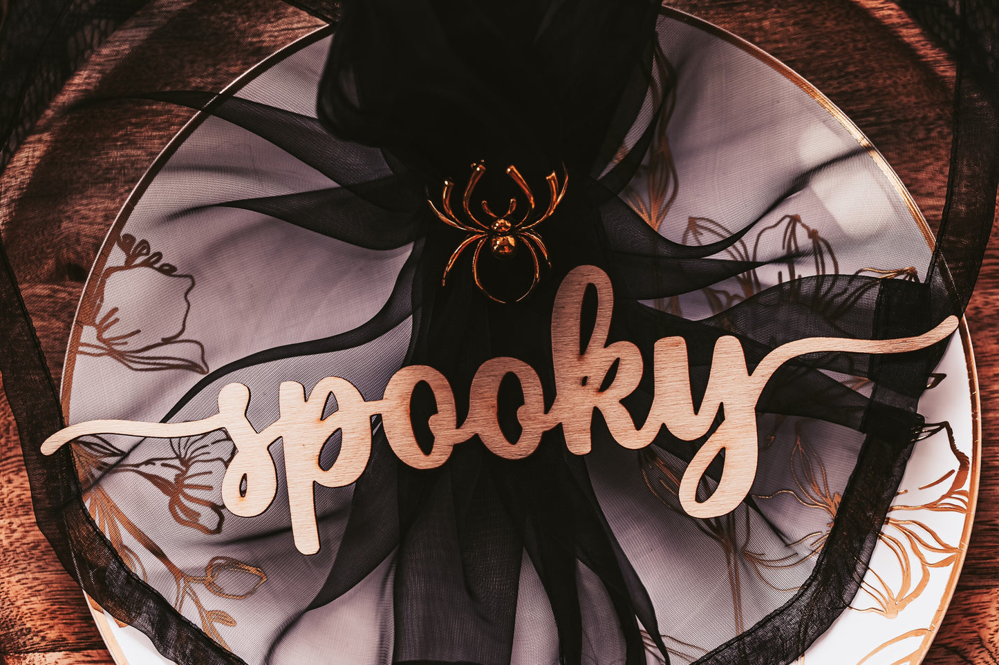 Halloween 10 Inch Place Cards For Halloween Dinner Party Decorations, Scary Halloween Place Card Decor For Spooky Dinner Party