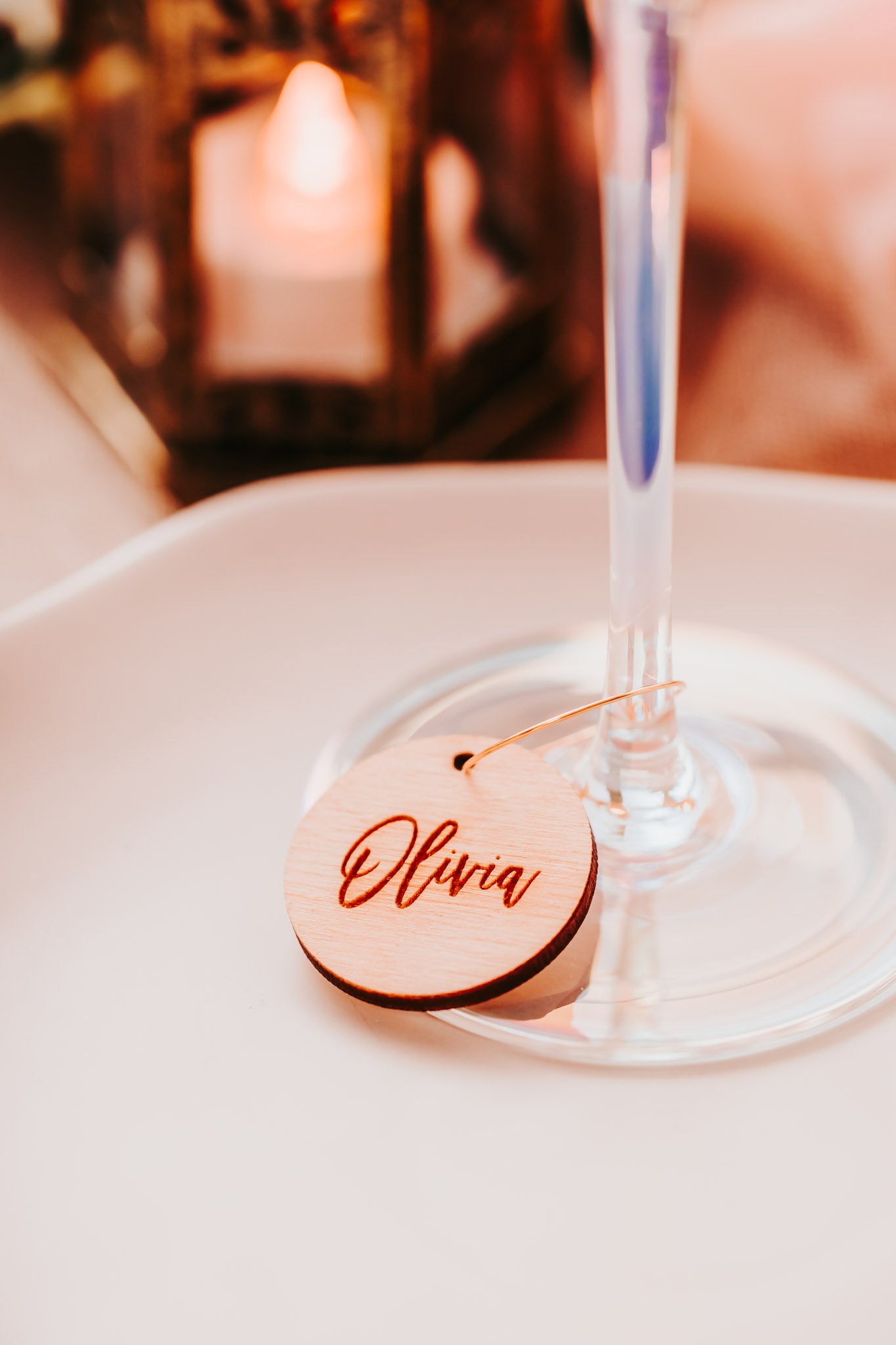 Cute Laser Cut Wedding Wine Glass Charm Place Cards, Personalized Wedding Party Laser Cut Name Plate Setting Guest Name Cutout