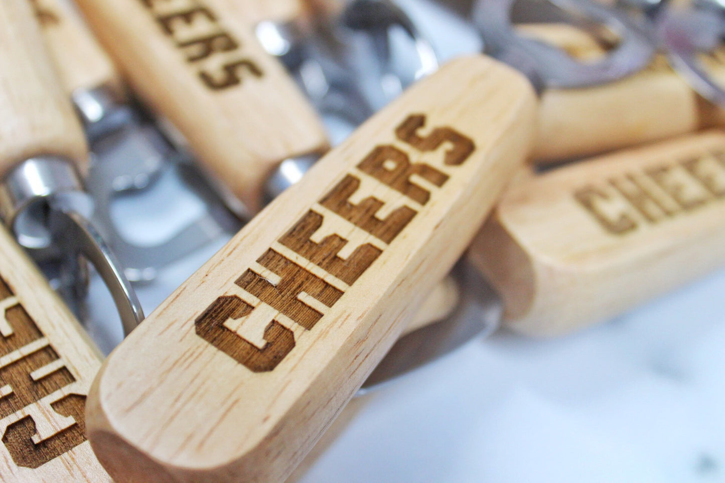 Cheers Wooden Bottle Opener Birthday Party Favors, Custom Birthday Party Favors For Him Black Friday Sale