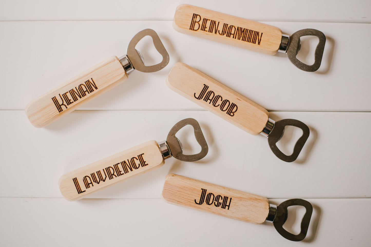 Custom Name Wooden Engraved Bottle Opener Gift For Him, Personalized Father’s Day Gift For Dad