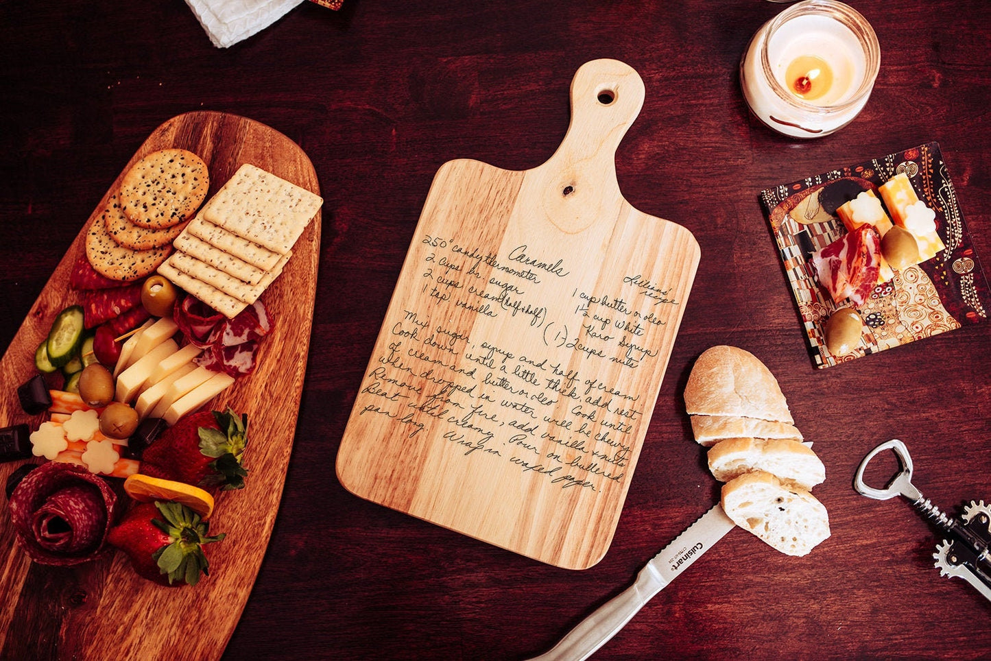 Personalized Handwritten Recipe Cutting Board Gift For Grandmother, Mothers Day Keepsake Cutting Board With Grandmas Recipe Gift For Her