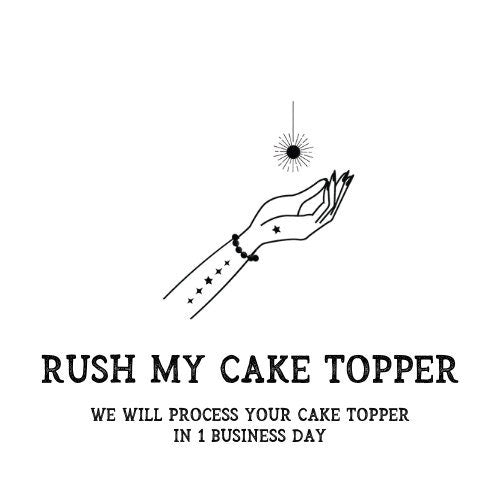 Rush My Cake Topper- Lady Laser Co Add On