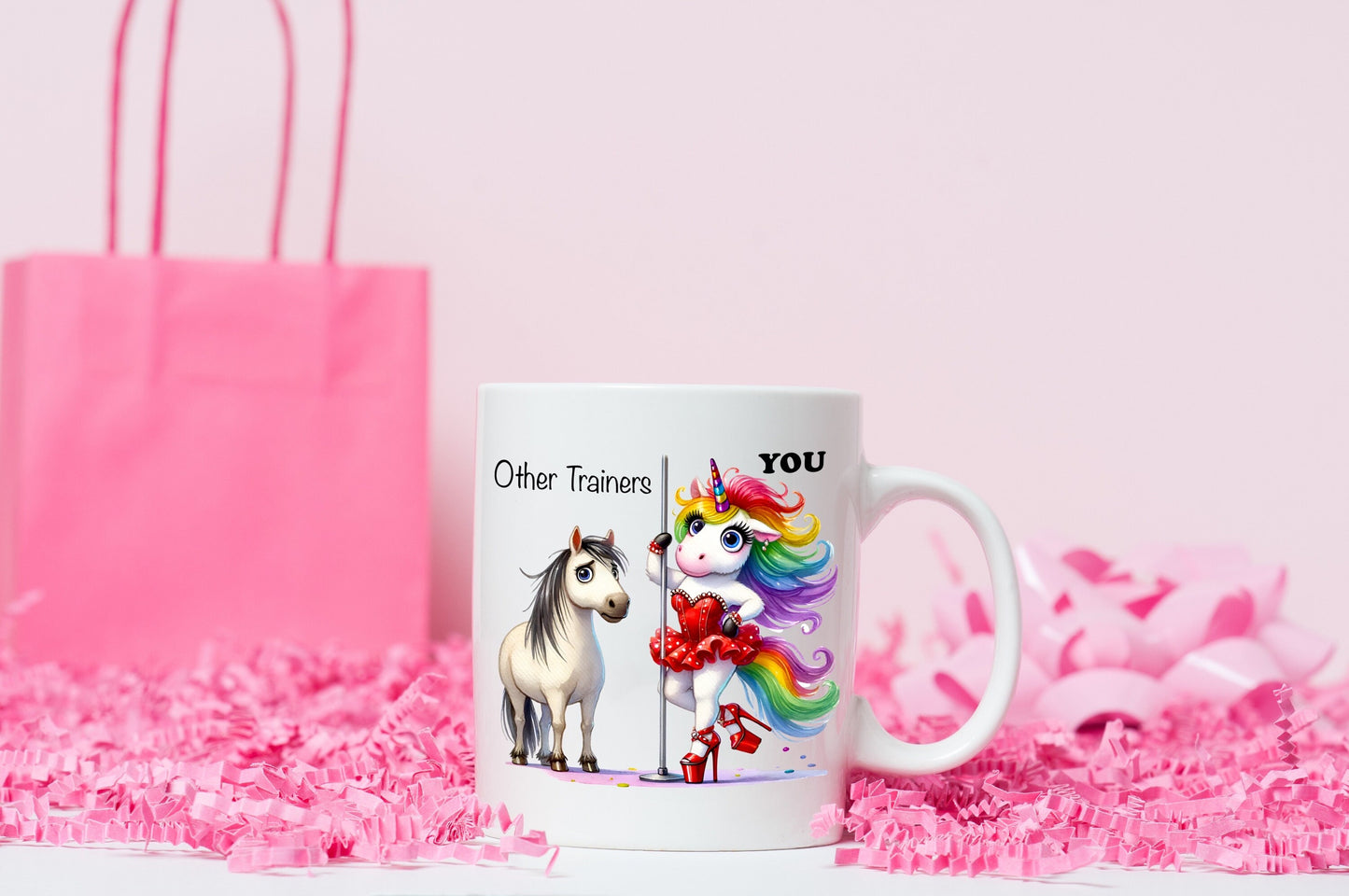 Horse Equestrian Trainer Unicorn Funny Coffe Mug Gag Gift For Her, Funny Horse Trainer Coffee Cup Other Trainers And You Unicorn Coffee Mug