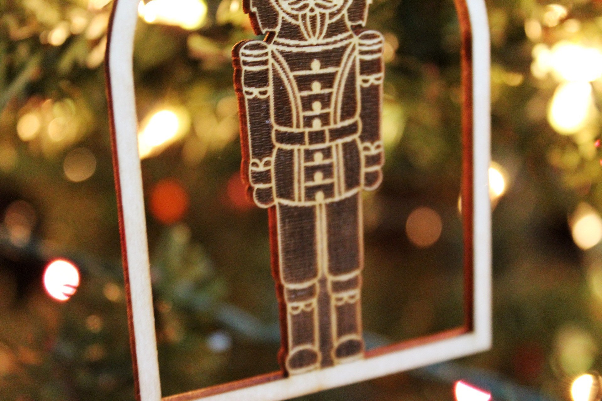 NutCracker Wooden Christmas Ornament Gift, Nutcrackers Toy Soldier Ornament Gift For Her