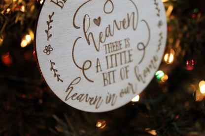 Because Someone We Love Is In Heaven There’s A Little Bit Of Heaven In Our Home Memorial Ornament Christmas Gift For Her