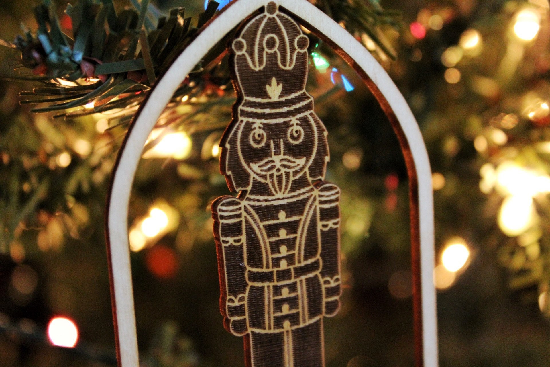 NutCracker Wooden Christmas Ornament Gift, Nutcrackers Toy Soldier Ornament Gift For Her