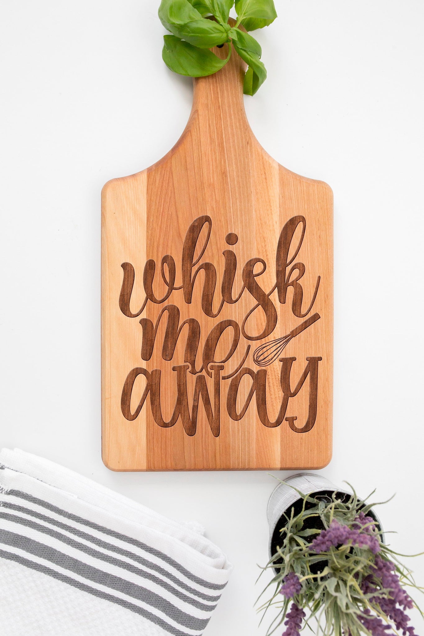 Small Whisk Me Away Funny Kitchen Cutting Board Decor Gift For Couple, Cute Cooking Humor Chopping Serving Board
