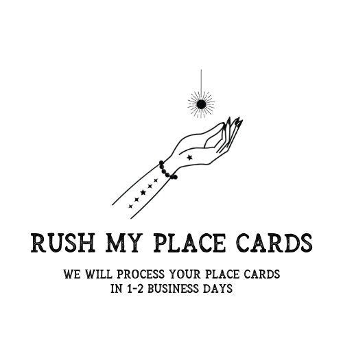 Rush My Place Card Order Option For Lady Laser Co LLC