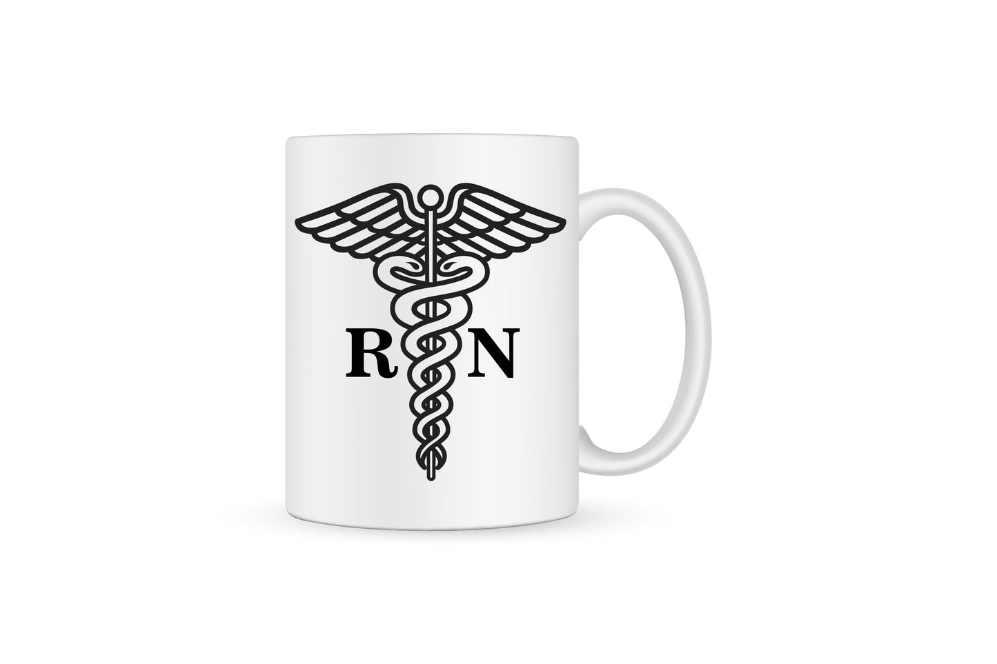 Registered Nurse Caduceus Coffee Mug Graduation Gift For Her Or Him, RN Medical Symbol Coffee Mug Gift For Nursing Student Grad