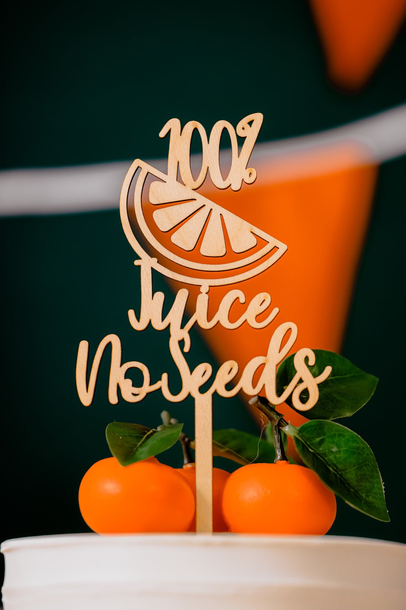 100% Juice No Seeds Funny Vasectomy Cake Topper Gag Gift For Him Surgery Recovery Party Decor
